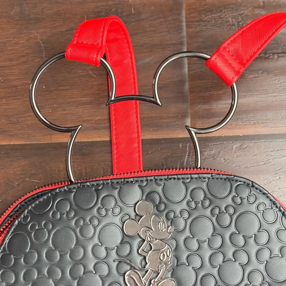 Loungefly Black and Red Embossed Backpack - Picture 2 of 5